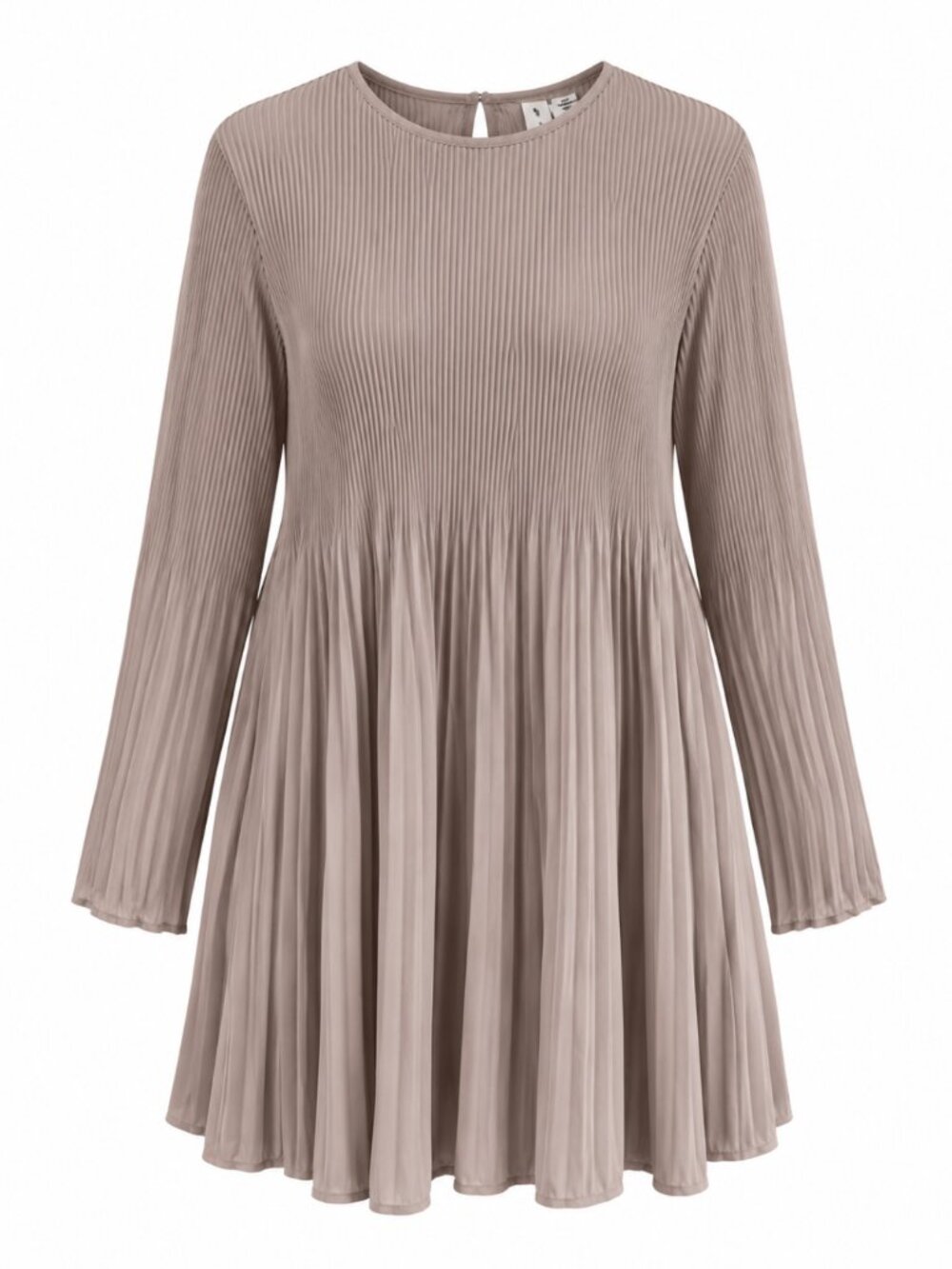 NWT Noa Violet Ice Pleated Long Sleeve Babydoll Swing Dress M